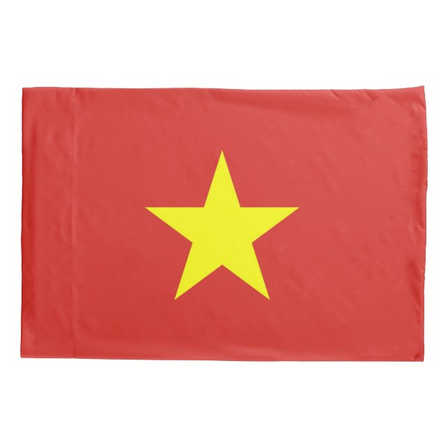 Patriotische Single-Pillowcase-Flagge Vietnams Kissenbezug (Rückseite)