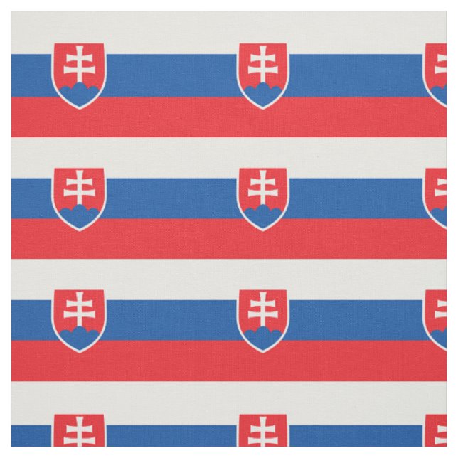 Patriotische slowakische Flagge Stoff (Muster)