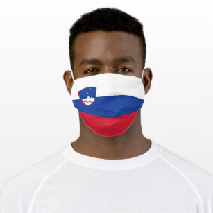 Patriotische Slowenische Flagge Mund-Nasen-Maske Aus Stoff