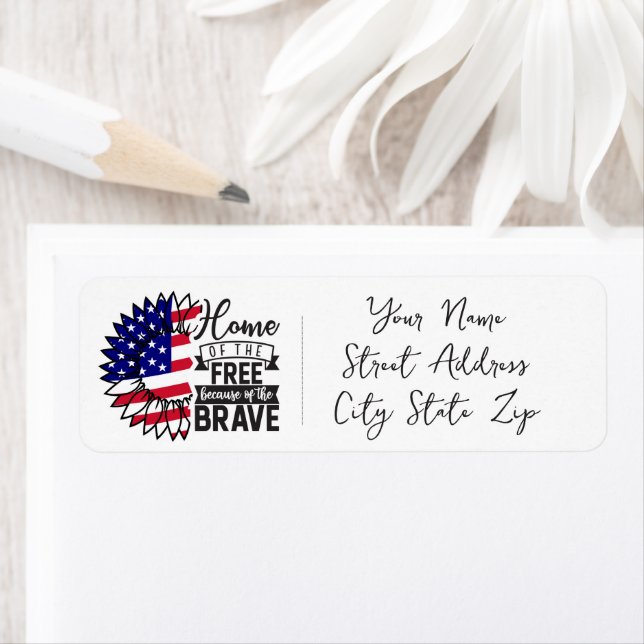 Patriotische Sonnenblume, Zuhause der Freie (Insitu)