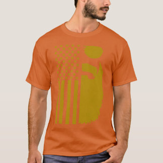 Patriotische Sonnenbrille auf der Flagge der USA T-Shirt