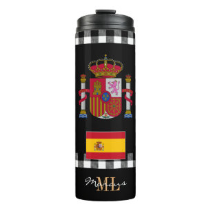 Patriotische Spanier reisen Mug, spanische Flagge Thermosbecher