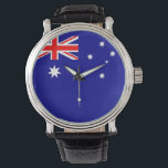 Patriotische, Spezialuhr mit Flagge Australiens Armbanduhr<br><div class="desc">Fügen Sie Ihrem Handgelenk eine Touch australischen Stolzes mit unserer exklusiven Handuhr mit der Flagge Australiens hinzu! Diese Handuhr, die mit viel Liebe zum Detail gestaltet wurde, ist mehr als nur ein Zeitstück; sie ist eine Feier des australischen Erbes und kulturellen Stolzes. Das elegante Design besticht durch die berühmte australische...</div>