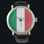 Patriotische, Spezialuhr mit Flagge Italiens Armbanduhr<br><div class="desc">Fügen Sie Ihrer Accessoires-Kollektion eine Touch italienischer Eleganz mit unserer exklusiven Handuhr unter der Flagge Italiens hinzu! Diese Handuhr, die mit viel Liebe zum Detail gestaltet wurde, ist mehr als nur ein Zeitstück; sie ist eine Feier der reichen Kultur und zeitlosen Eleganz Italiens. Das stilvolle Design zeigt die ikonische italienische...</div>