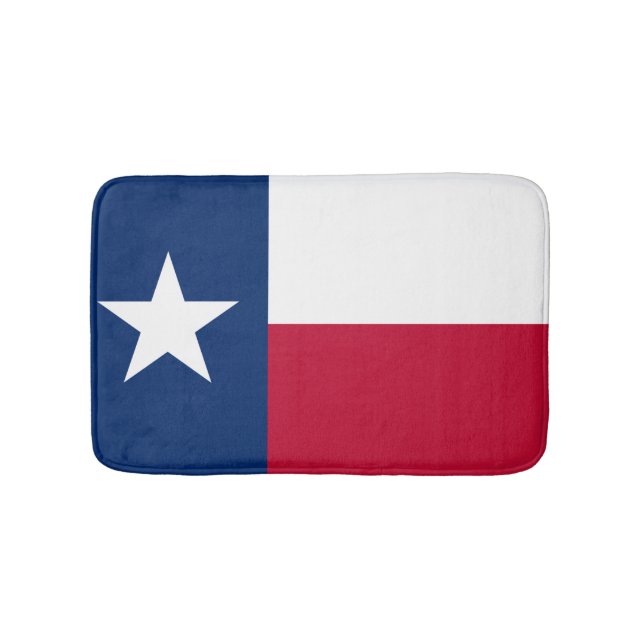 Patriotische Staats-Flagge von Texas Badematte (Vorderseite)