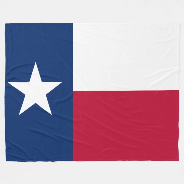 Patriotische Staats-Flagge von Texas Fleecedecke (Vorderseite (Horizontal))