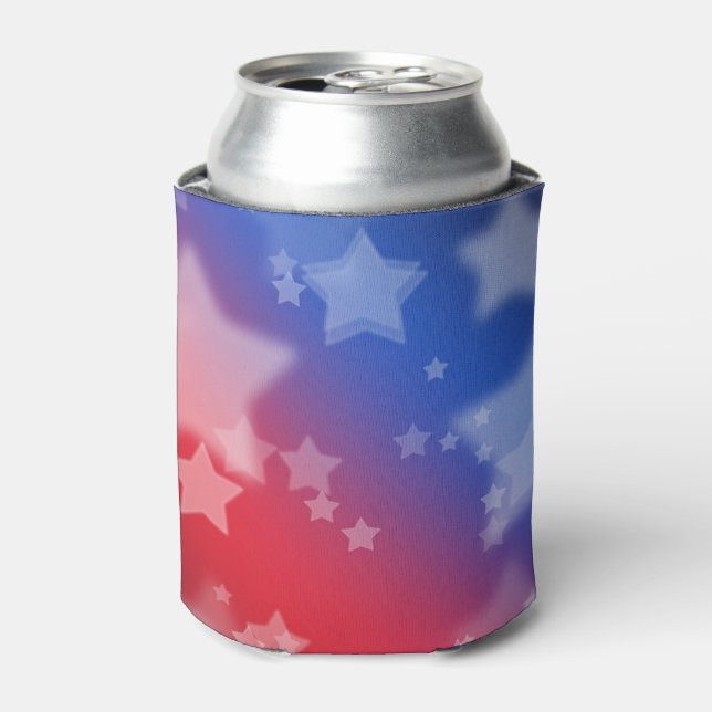 Patriotische Stars Cooler Dosenkühler (Kanne Vorderseite)