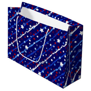 Patriotische Stars Geschenktasche Große Geschenktüte