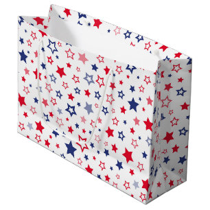 Patriotische Stars Geschenktasche Große Geschenktüte