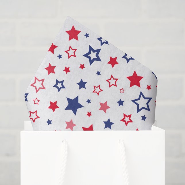 Patriotische Stars Seidenpapier (Geschenktüte)
