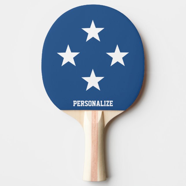 Patriotische Stern-Design Tischtennispaddel Tischtennis Schläger (Vorderseite)