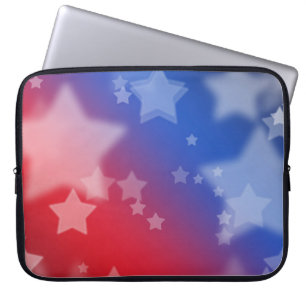 Patriotische Sterne Computertasche Laptopschutzhülle
