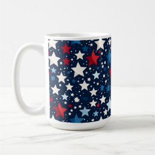 Patriotische Sterne Kaffeetasse