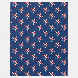 Patriotische Sterne Muster Fleece Blanket