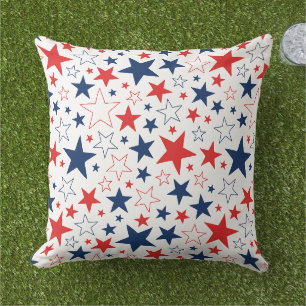 Patriotische Sterne Outdoor Kissen
