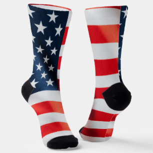 Patriotische Sterne & Streifen Crew Socken – USA