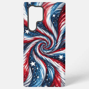 Patriotische Sterne und Streifen mit modernem Twis Samsung Galaxy Hülle