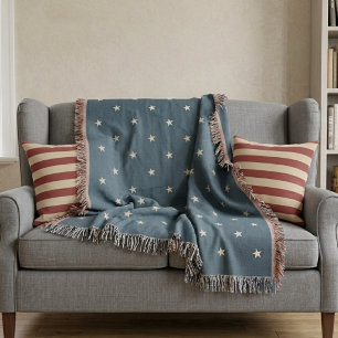 Patriotische Sterne Vintage-Marine-Canton Decke
