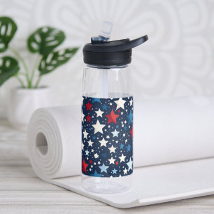 Patriotische Sterne Wasserflasche Trinkflasche