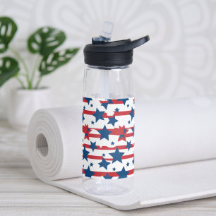 Patriotische Sterne Wasserflasche Trinkflasche