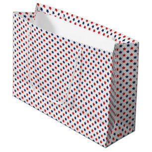 Patriotische Sternengeschenktasche Große Geschenktüte