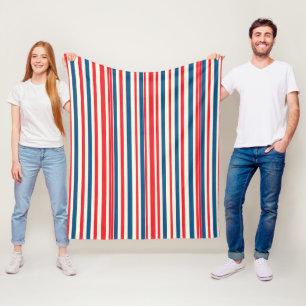 Patriotische Streifen Fleecedecke