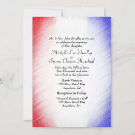 Patriotische Stripe Hochzeitseinladungen Einladung