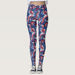 Patriotische Ströme Leggings - Spaß