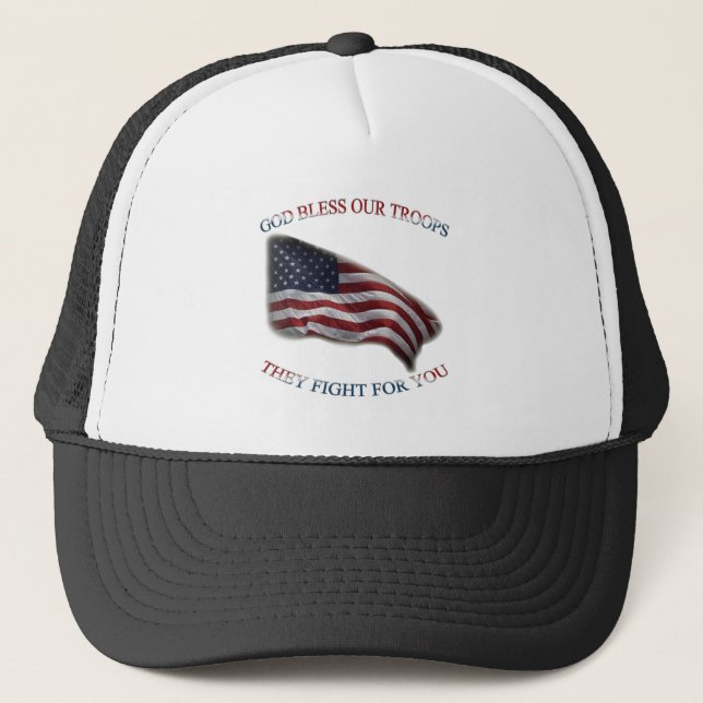 patriotische Stütztruppen Truckerkappe (Vorderseite)