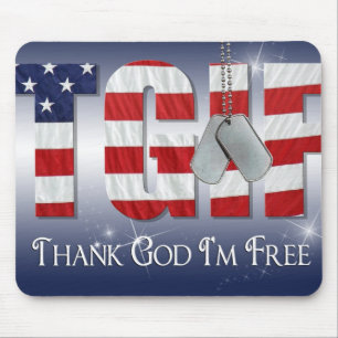 Patriotische Tags Mousepad