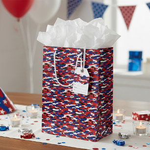 Patriotische Tarnung Mittlere Geschenktüte