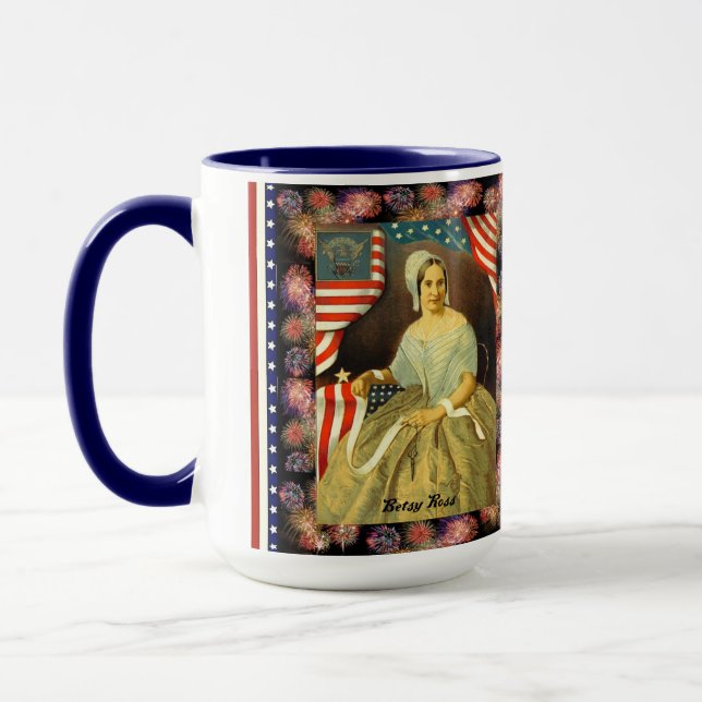 Patriotische Tasse Betsy- Rossflagge (Links)