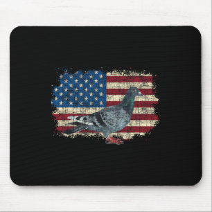 Patriotische Taube - 4. Juli Vierte Taubenzucht Mousepad