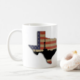 Patriotische Texas-Erdölbohrungs-Anlage Kaffeetasse