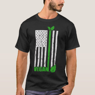 Patriotische Tierrechte Aktivist Vegetarier Usa Fl T-Shirt