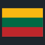 Patriotische Tischkarte mit Flagge Litauens Tischnummer<br><div class="desc">Mit dieser patriotischen Tafelkarte mit der litauischen Flagge fügen Sie Ihren Veranstaltungen eine unverwechselbare Touch Nationalstolz hinzu! Diese Karte eignet sich perfekt für Hochzeiten, Bankette, Konferenzen oder jede formelle Ansammlung. Sie zeichnet sich durch die lebhaften Farben Gelb, Grün und Rot der litauischen Flagge aus. Ob für Tischnummern, Gastnamen oder besondere...</div>
