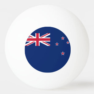 Patriotische Tischtennisball mit Flagge Neuseeland