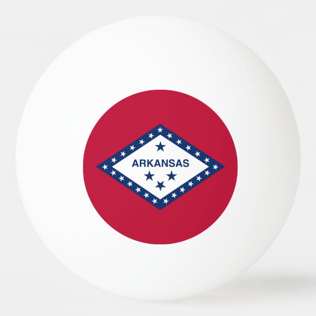 Patriotische Tischtennisball mit Flagge von Arkans (Vorderseite)