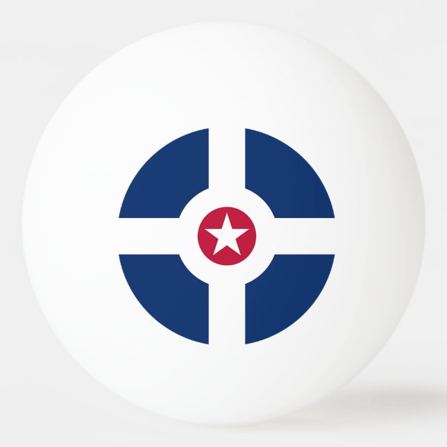 Patriotische Tischtennisball mit Flagge von Indian (Vorderseite)