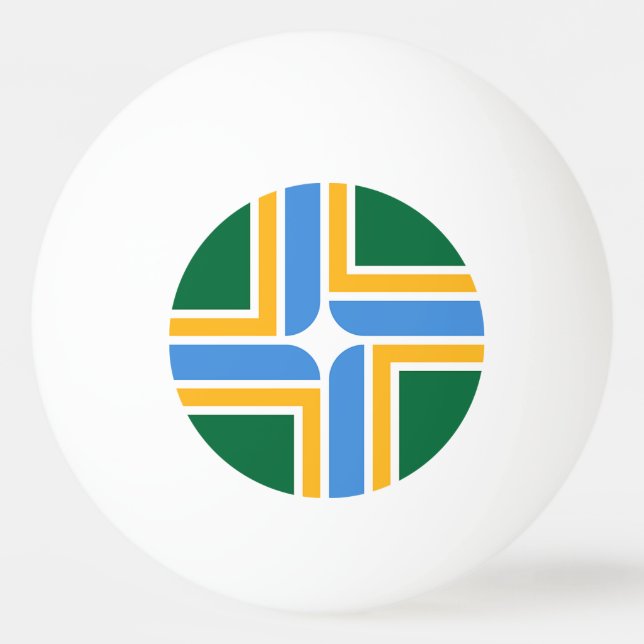 Patriotische Tischtennisball mit Flagge von Portla (Vorderseite)