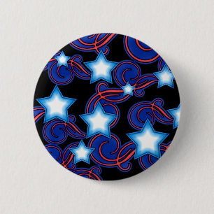 Patriotische Träume Spiral & Stars - Knöpfe #2 Button