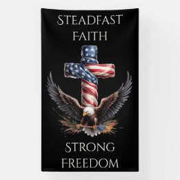 Patriotische Treue und Freiheit Adler Kunstwerk Banner