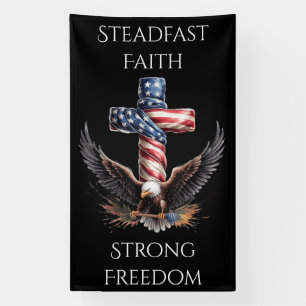 Patriotische Treue und Freiheit Adler Kunstwerk Banner