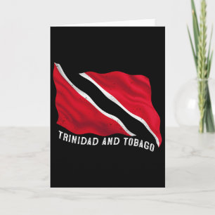 Patriotische Trinidad-und-Togo-Flagge in Not Trini Karte