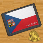 Patriotische Tschechien-Wallets, tschechische Flag Trifold Geldbörse<br><div class="desc">Patriotische tschechische Brieftaschen mit tschechischer Fahne - Liebe in meinem Land,  Reisegeschenke,  Opa Geburtstag,  Nationalpatrioten / Sportfans</div>