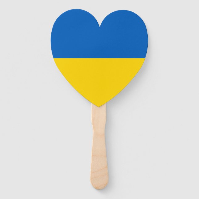 Patriotische Ukraine-Flagge Fächer (Vorderseite)