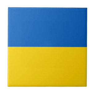 Patriotische Ukraine-Flagge Fliese