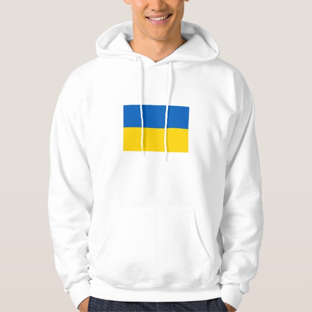 Patriotische Ukraine-Flagge Hoodie (Vorderseite)