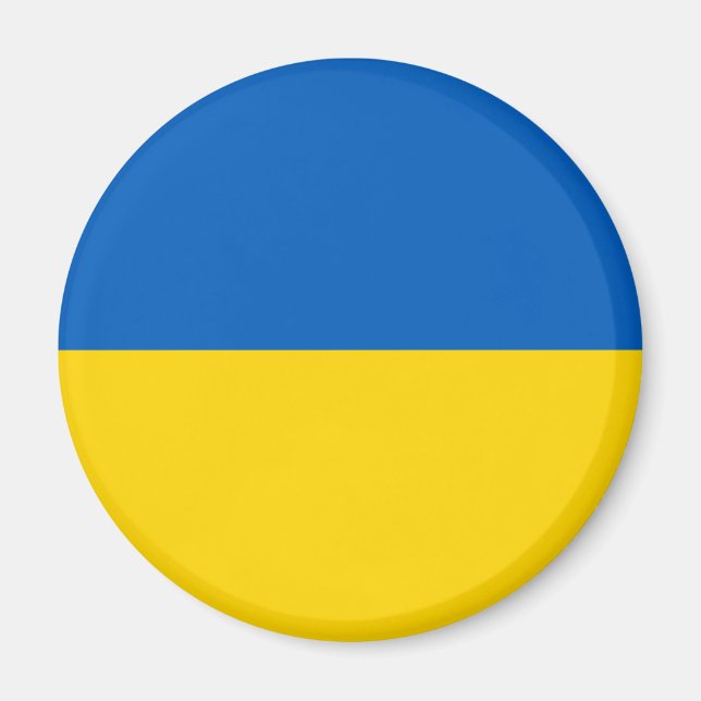 Patriotische Ukraine-Flagge Magnet (Vorne)