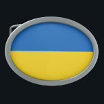 Patriotische Ukraine-Flagge Ovale Gürtelschnalle<br><div class="desc">Patriotische Flagge der Ukraine.</div>